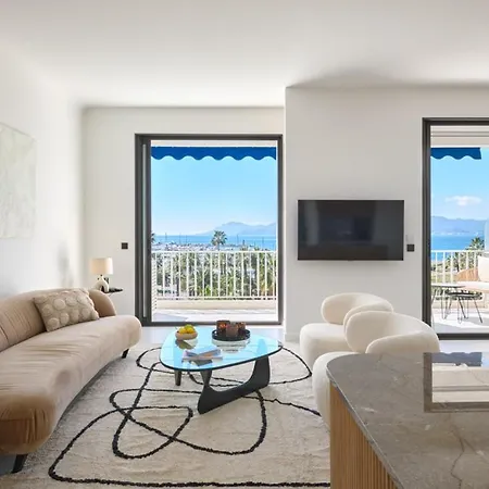 Les Dunes 3 Beds Croisette Beaches Sea View With Parking *