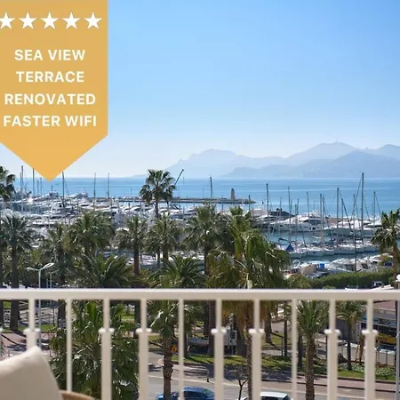 Les Dunes 3 Beds Croisette Beaches Sea View Apartment *